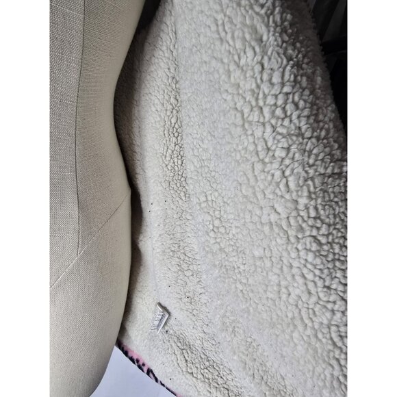 Vintage Y2K Classic Editions Shepra Lined Pink Snow Tiger Print Zip Jacket-SMALL - Picture 8 of 16